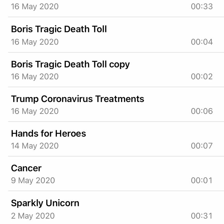 Voice Memos recordings