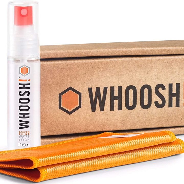 Whoosh microfiber cloth cleaner.