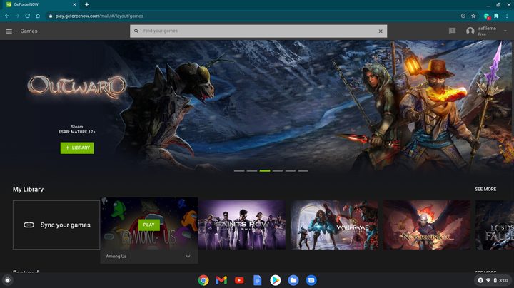 Among Us GeForce Now Chromebook