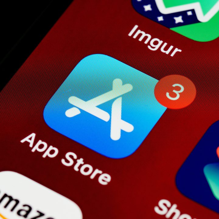 App store icon showing three notifications.