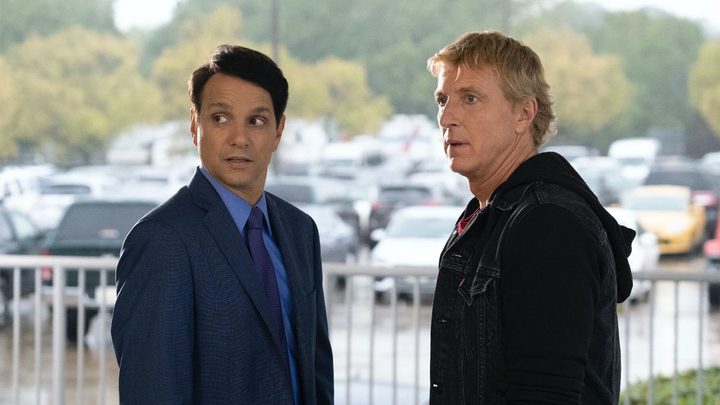 Ralph Macchio and William Zabka in Cobra Kai.