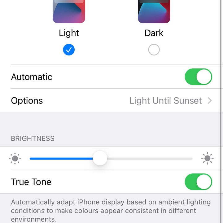 Dark Mode iPhone
