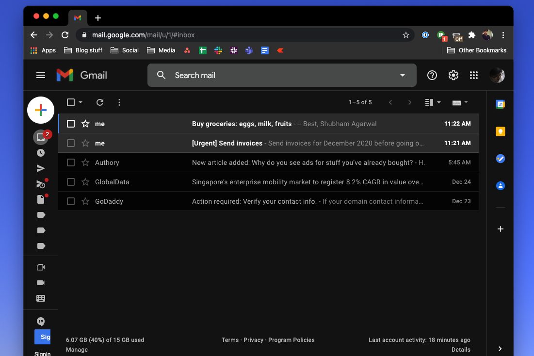 Turn email inbox into to-do manager