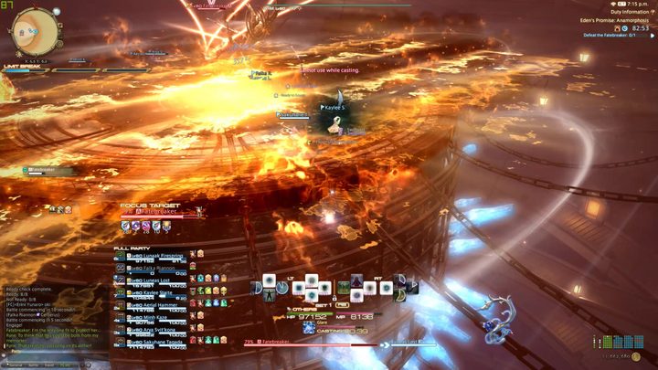 FFXIV E11 Normal Burnt Strike fire