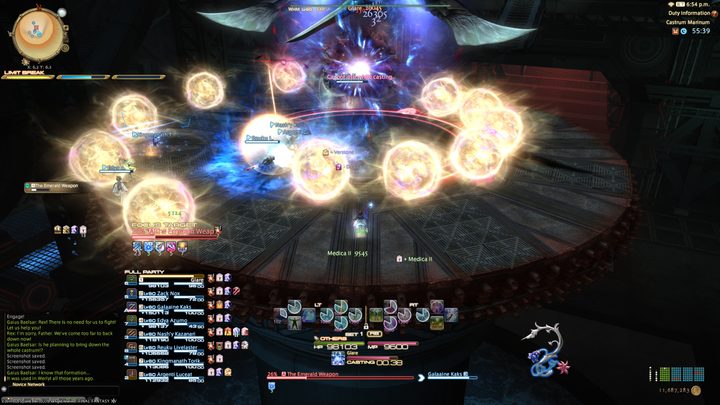 FFXIV Emerald Weapon split balls