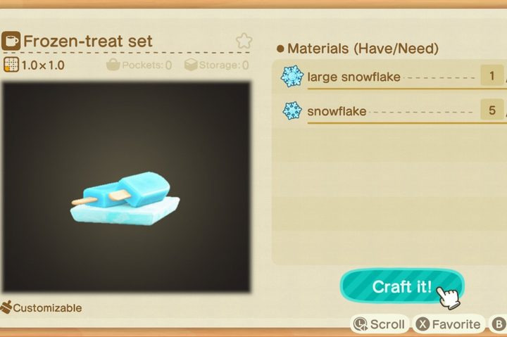 Frozen DIY Animal Crossing New Horizons