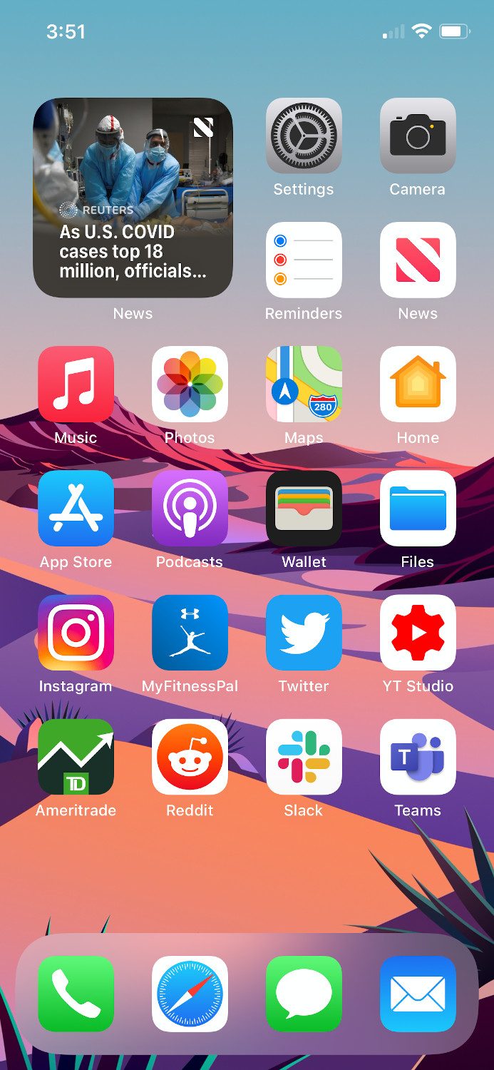 how i set up an iphone home screen screenshot 2