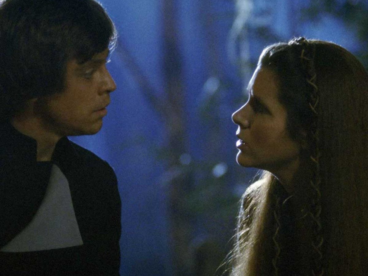 Luke and Leia in Return of the Jedi