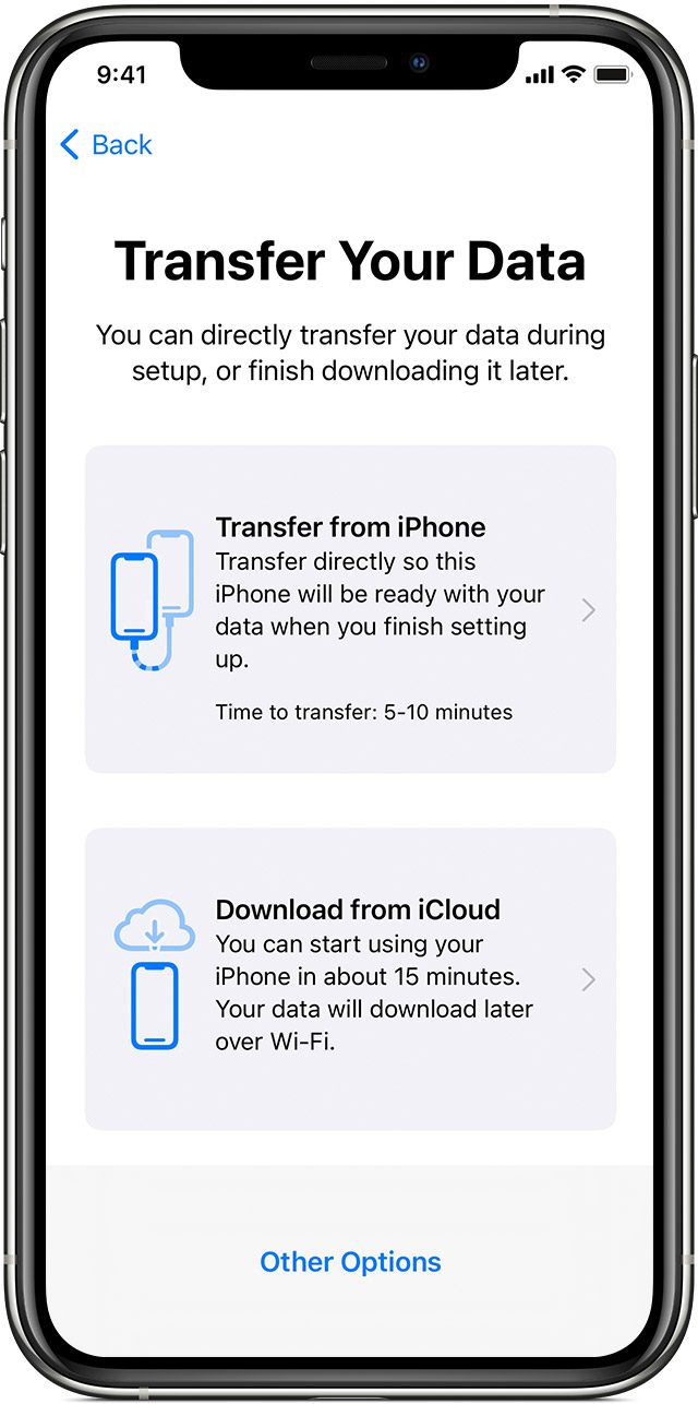 Quick Start Data Transfer