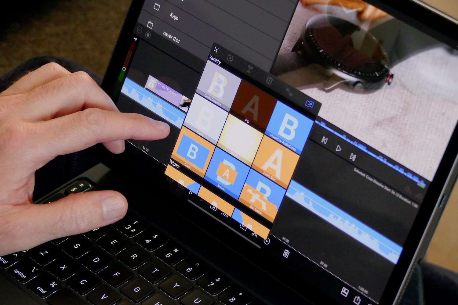 creating youtube videos on the ipad is easy lumafusion transitions