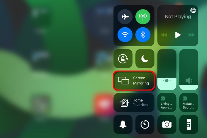 iPad Tap Screen Mirroring