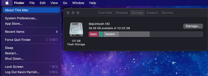 MacOS About This Mac