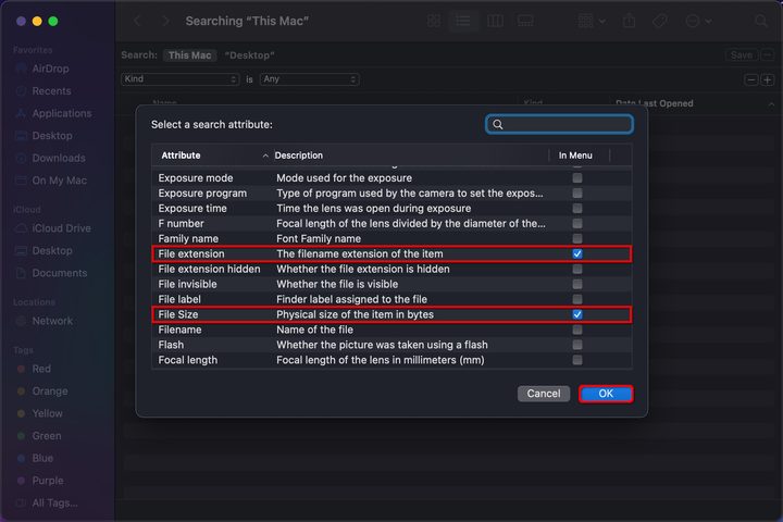 MacOS Search Files by Type
