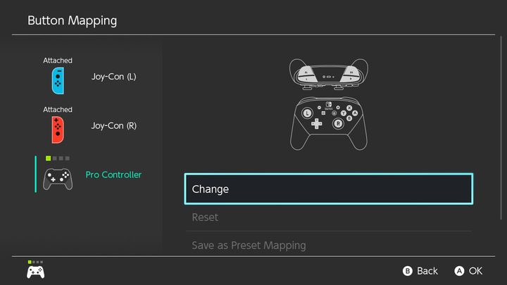 Nintendo Switch Button Mapping