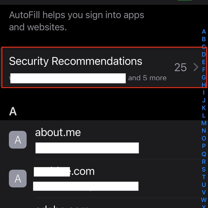 Security Recommendations iOS 14