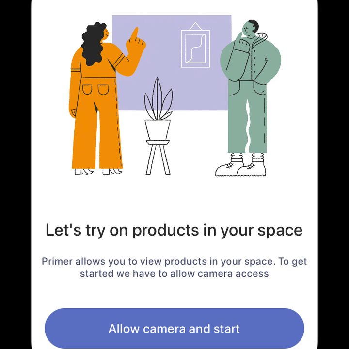 Primer App Clip AR in iOS 14.