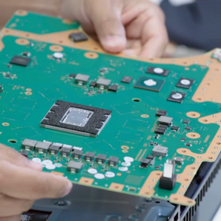 The mainboard of the PS5.