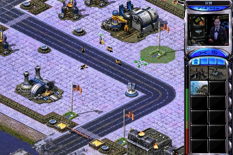 A base in red alert.
