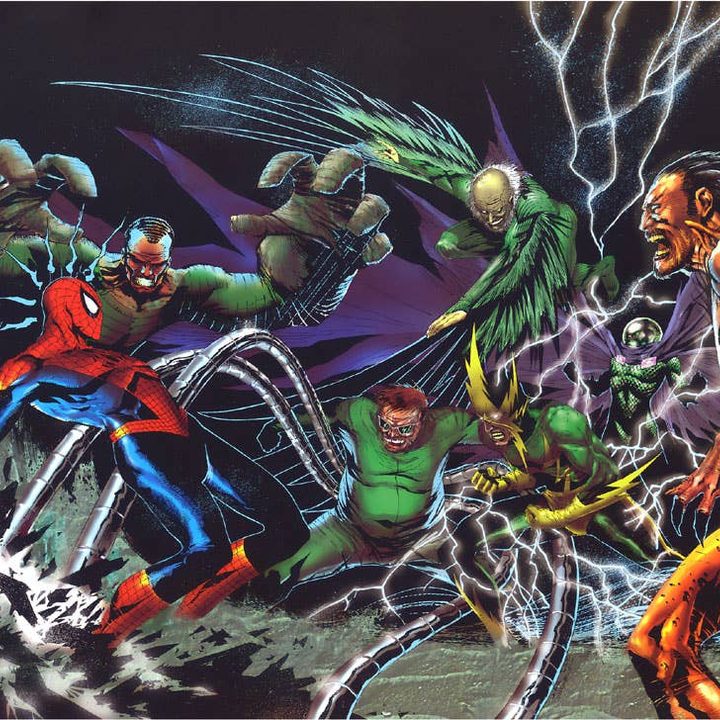 Comic depiction of the Sinister Six.