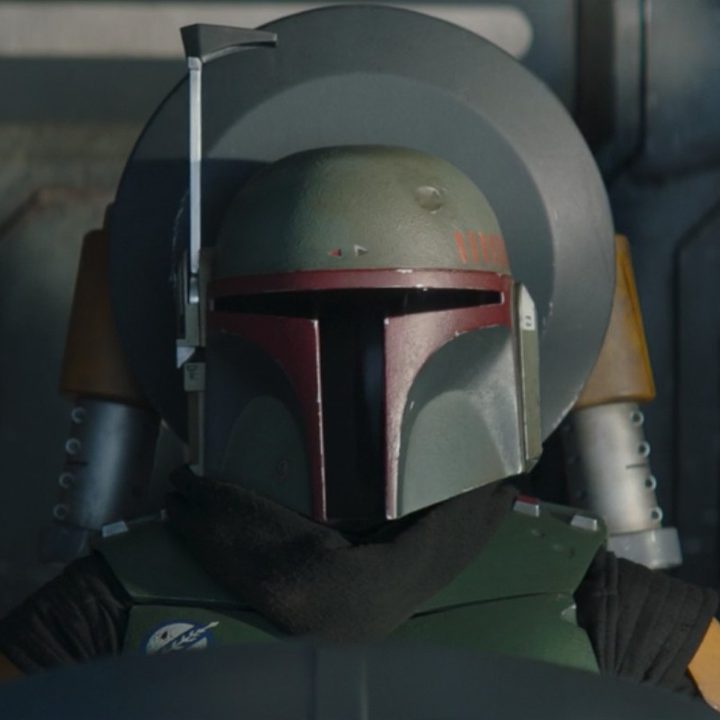 Boba Fett flying his ship in The Mandalorian.
