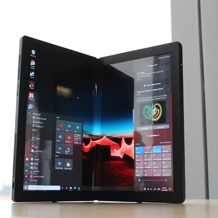 The Lenovo Thinkpad X1 Fold.