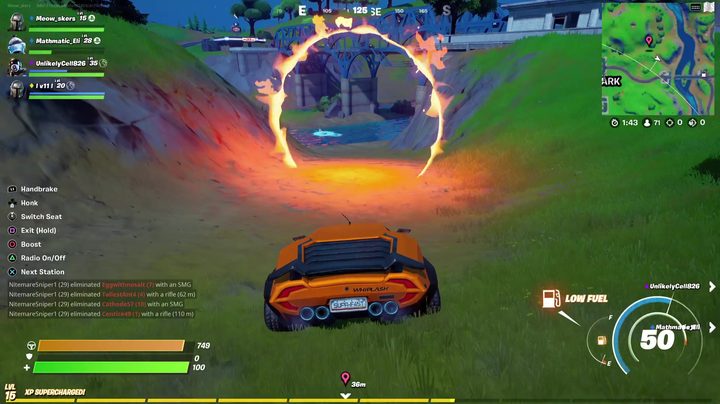 Fortnite-drive-through-flaming-rings