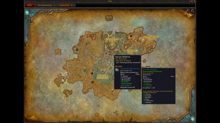 WoW: Shadowlands world quest rewards
