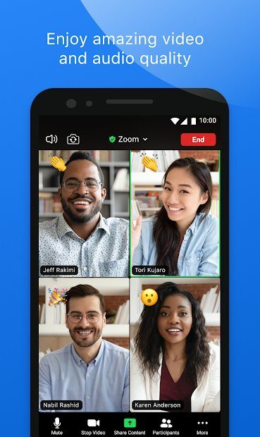 best video chat apps zoom app screenshot