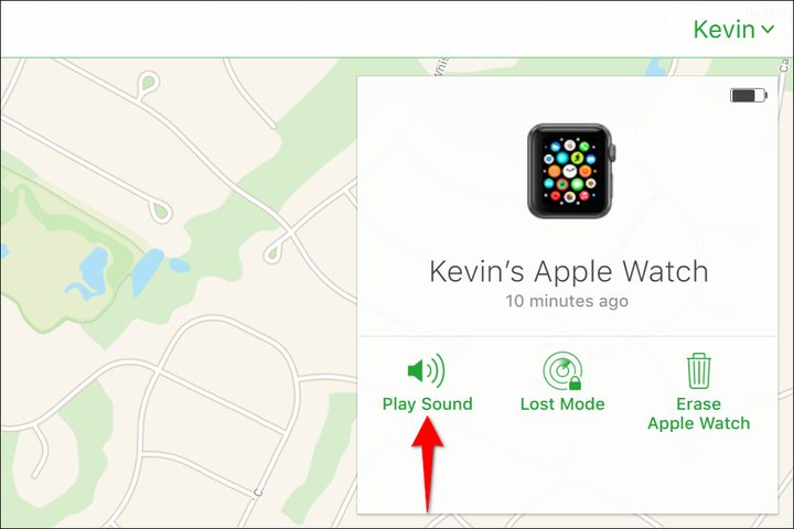 Apple Watch iCloud Play Sound