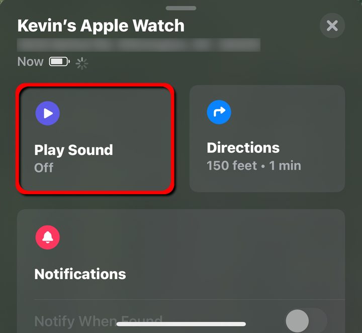 Apple Watch Play Sound