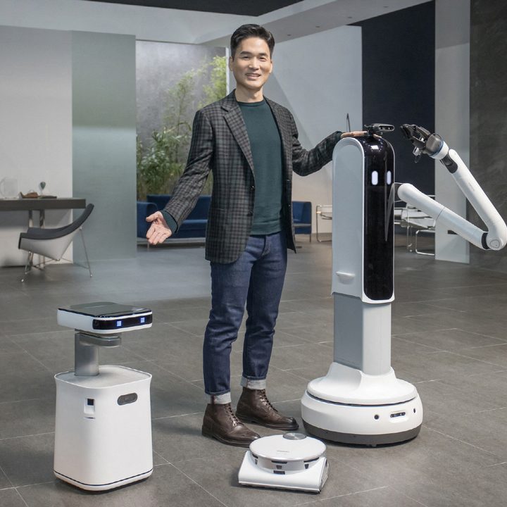 Samsung Robots being shown off at CES 2021.