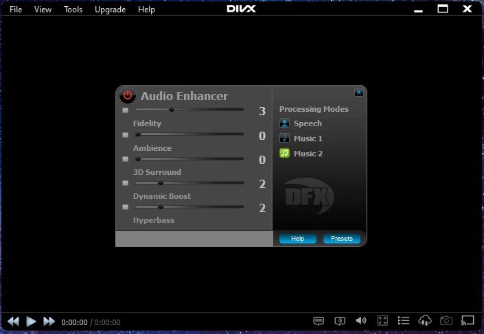 DivX player screenshot