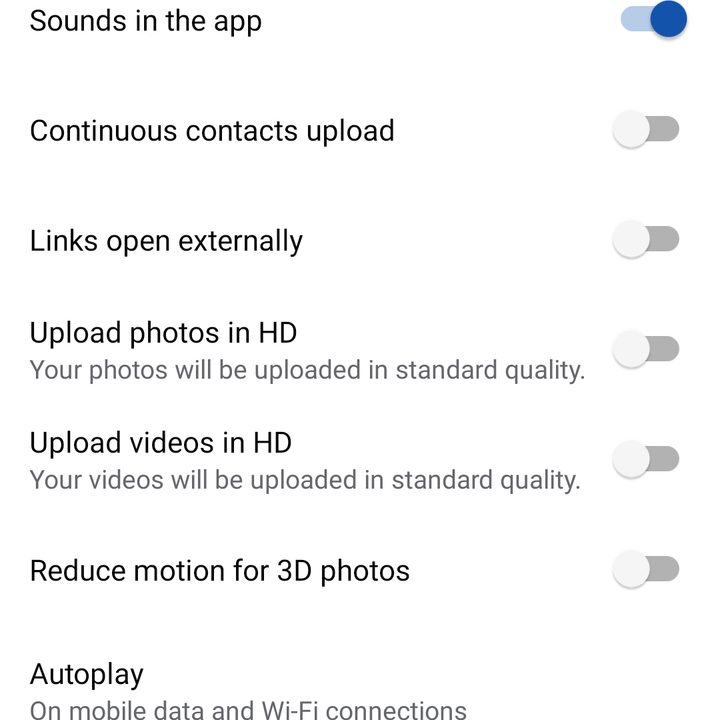 Facebook autoplay