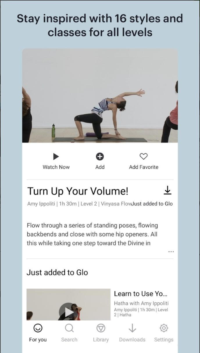 best yoga apps glo android 2