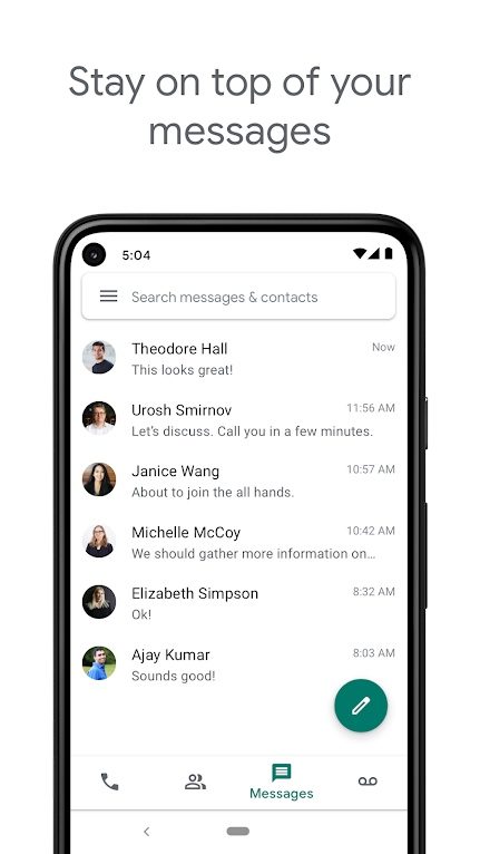 Google Voice: Stay on top of messages.