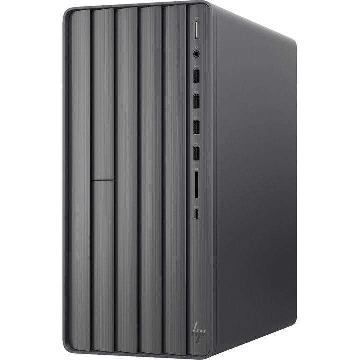 The HP Envy desktop PC tower.