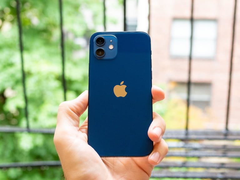 The back of the iPhone 12.