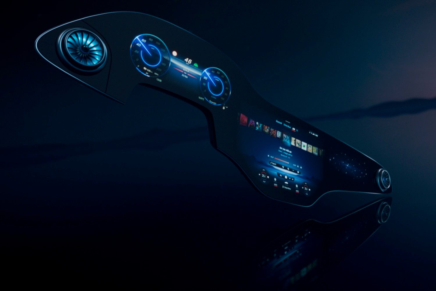 mercedes benz eqs mbux hyperscreen infotainment system