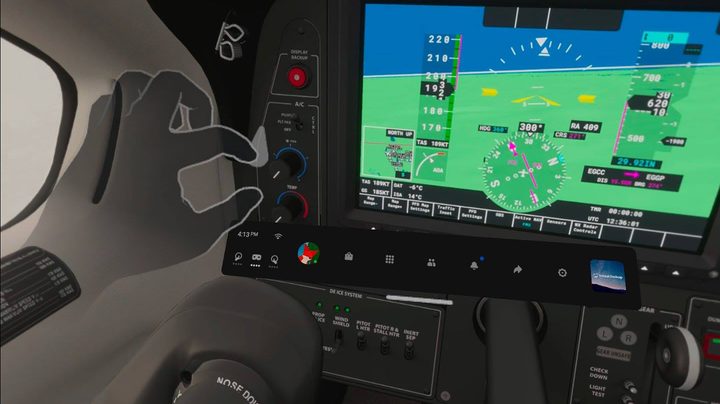 Microsoft Flight Simulator 2020 hand tracking