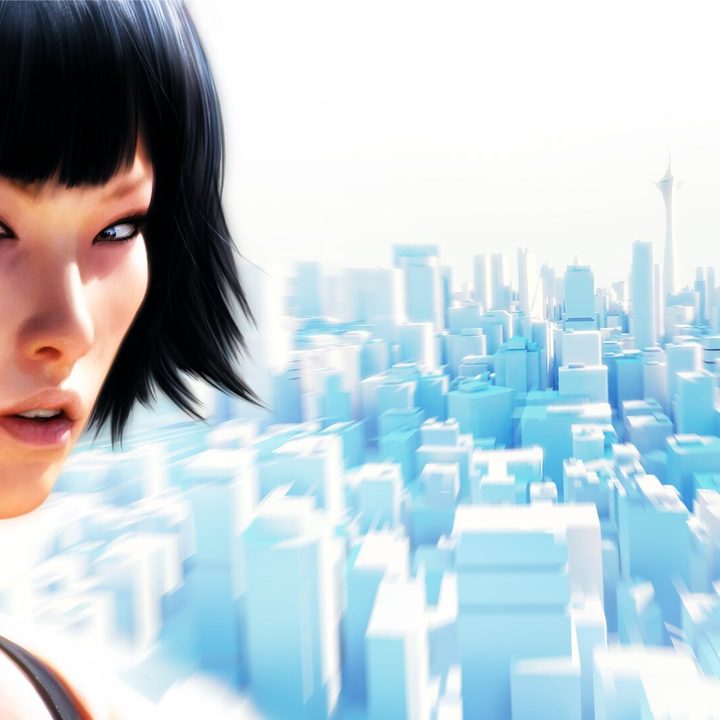 Side view of Faith from Mirror's Edge.
