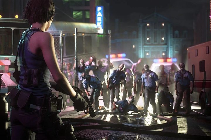 Resident Evil 3 Jill and Zombies