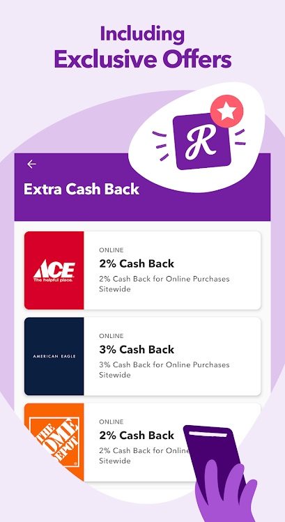 RetailMeNot Cash back.