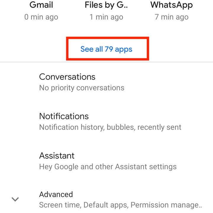 See all apps
