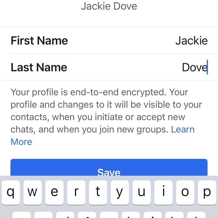 Create Signal identity