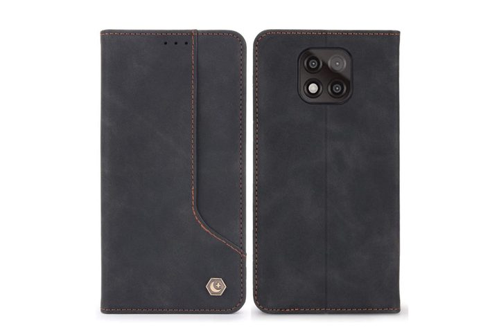 Simicoo Leather Flip Wallet Case for Moto G Power (2021)