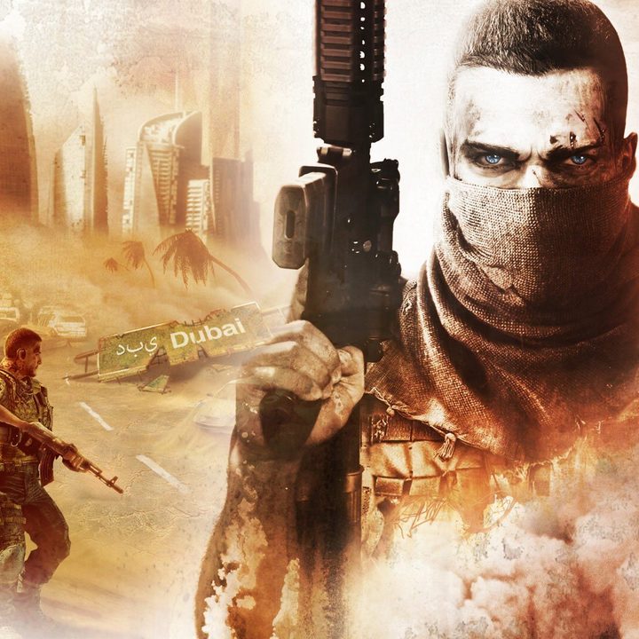 Promotional art with main character from Spec Ops: The Line.