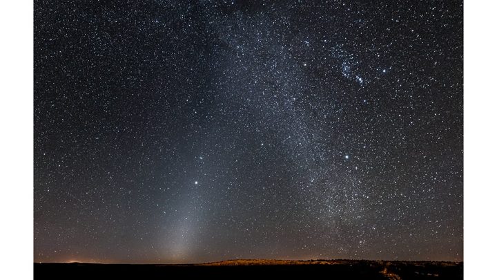 This photo shows a phenomenon known as zodiacal light.
