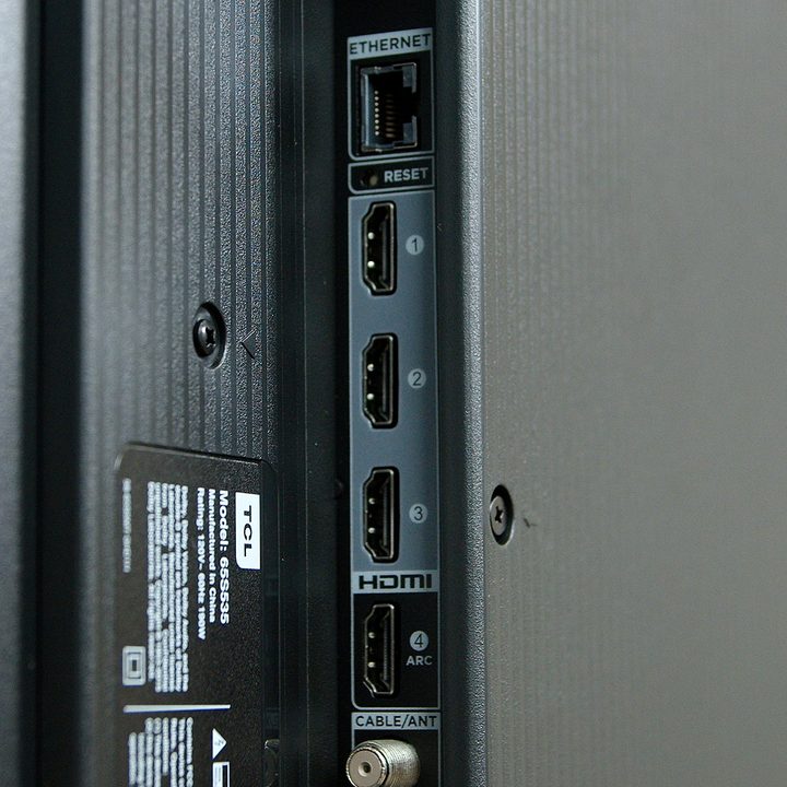 TCL 5 Series HDMI ports.