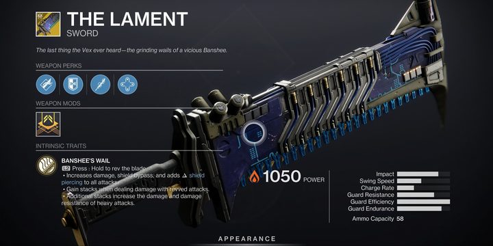 The Lament Destiny 2