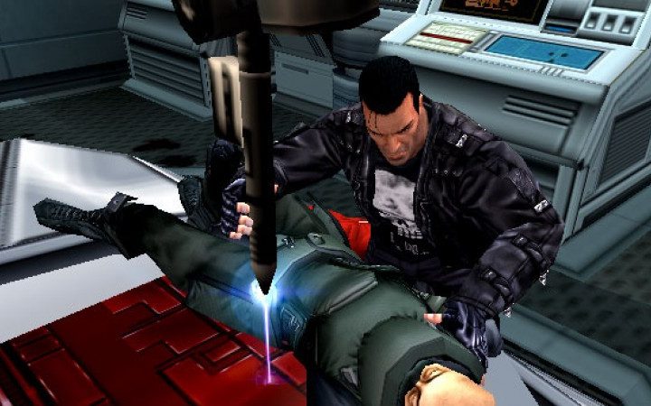 The Punisher interrogating someone in The Punisher.